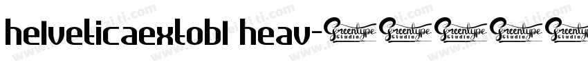 helveticaextobl heav字体转换